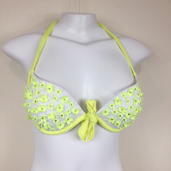 Victoria's Secret Other - Victoria’s Secret | Floral Embellished Bikini Top